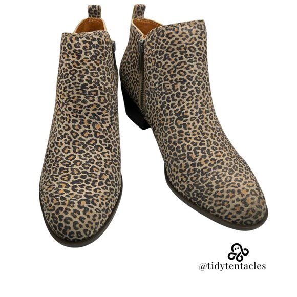 New Lucky Brand Women's Size 7.5 in Leopard Print - Picture 2 of 5